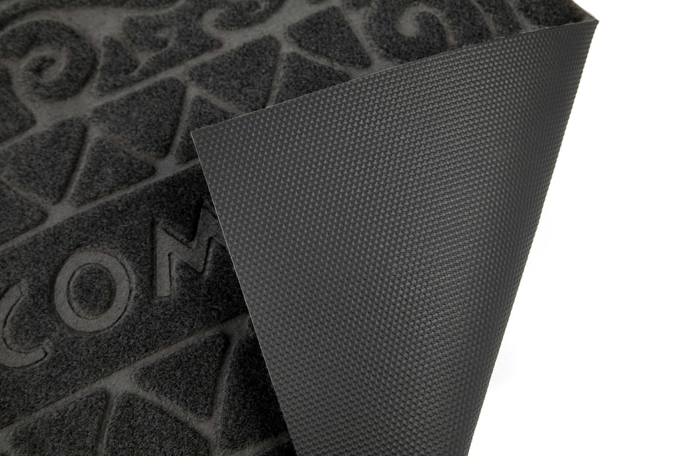 image 1 of Welcome Black Front Door Mat