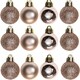 image 1 of 30mm/12Pcs Christmas Baubles Shatterproof Rose Gold,Tree Decorations