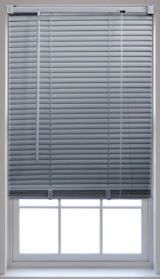 image 1 of FURNISHED Modern PVC Venetian Blinds Durable Window Blinds for Homes and Offices | Grey | Grey | (W) 70cm x (L) 210cm