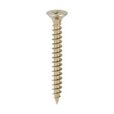 Timco - Classic Multi-Purpose Screws - PZ - Double Countersunk - Yellow (Size 5.0 x 45 - 200 Pieces)