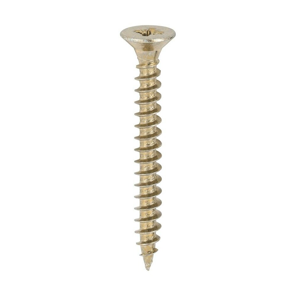 image 1 of Timco - Classic Multi-Purpose Screws - PZ - Double Countersunk - Yellow (Size 5.0 x 45 - 200 Pieces)