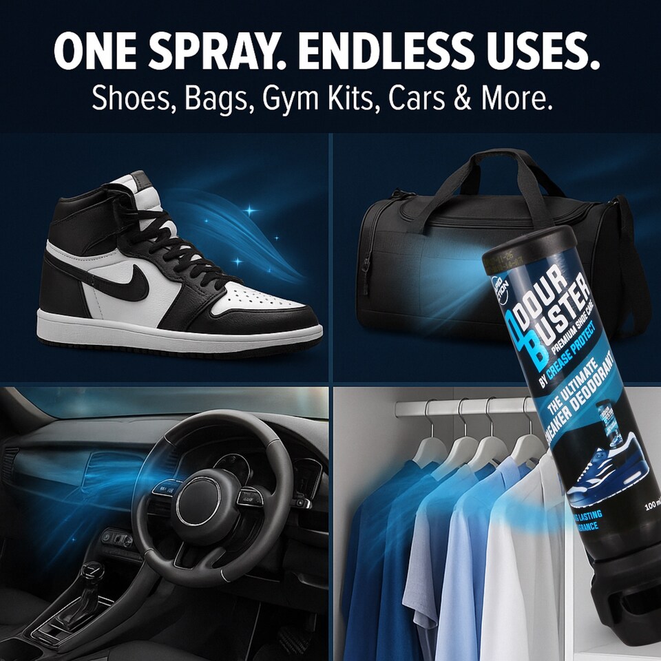 image 1 of Shoe Dedouriser Spray - By Crease Protect (Pack of two)