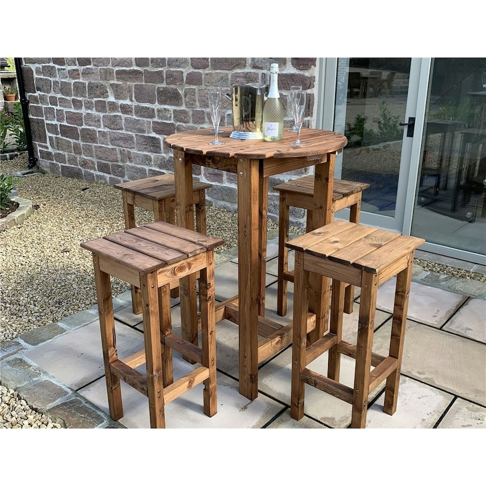 image 1 of Traditional Alfresco Bar Set Four Seater