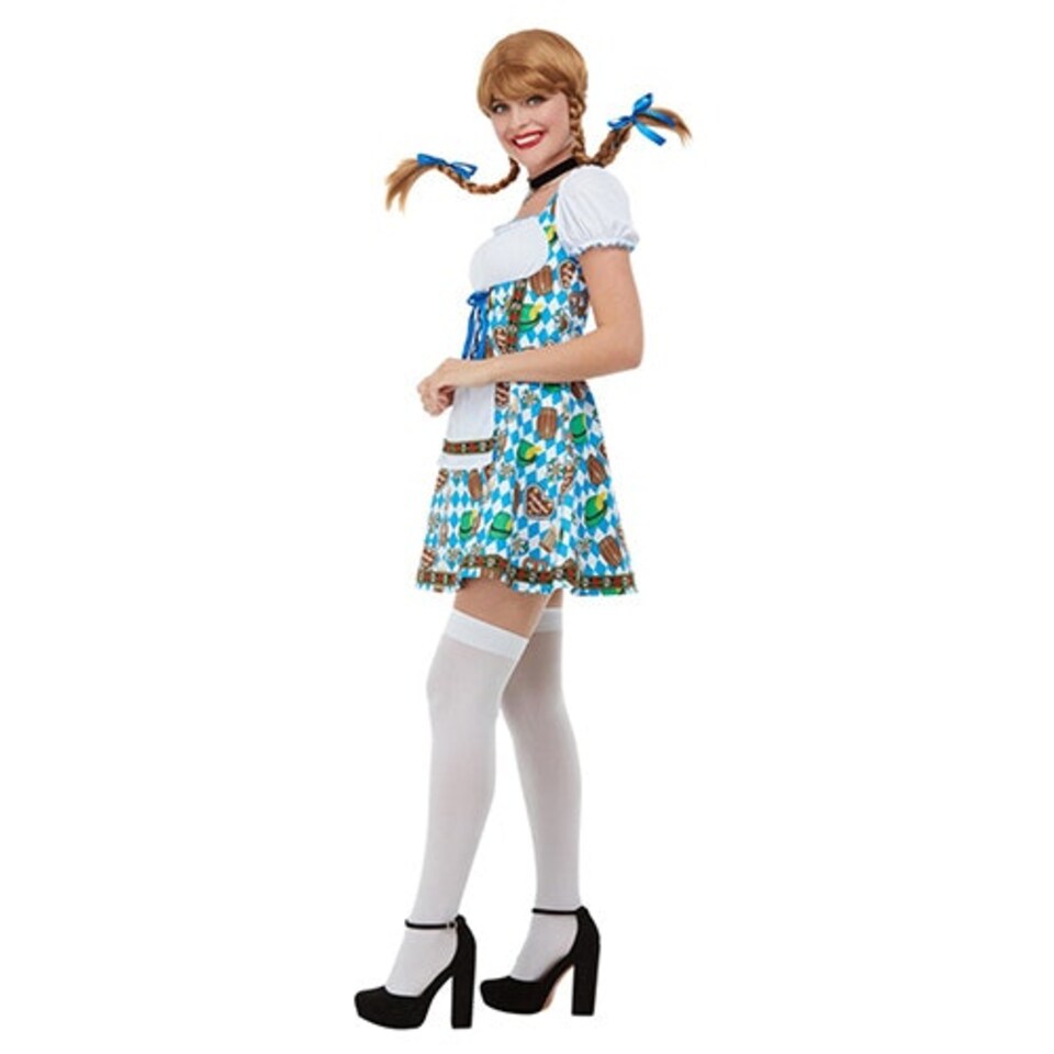 image 1 of Beer Maiden Blue Fancy Dress Costume Ladies Small - UK 8-10