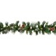 image 8 of 270cm x 25cm Frosted Glacier Christmas Garland with Pine Cones