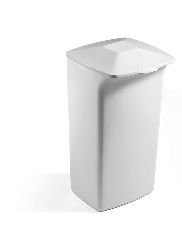 image 1 of Durable 40L Square Waste Bin Grey | Strong Stylish Recycling Bin | DURABIN | Grey