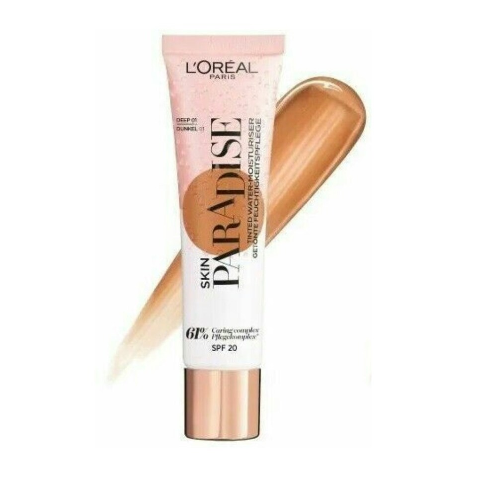 image 1 of L'Oreal Paris Skin Paradise Tinted Water Moisturiser Spf 20 30ml - 01 Deep