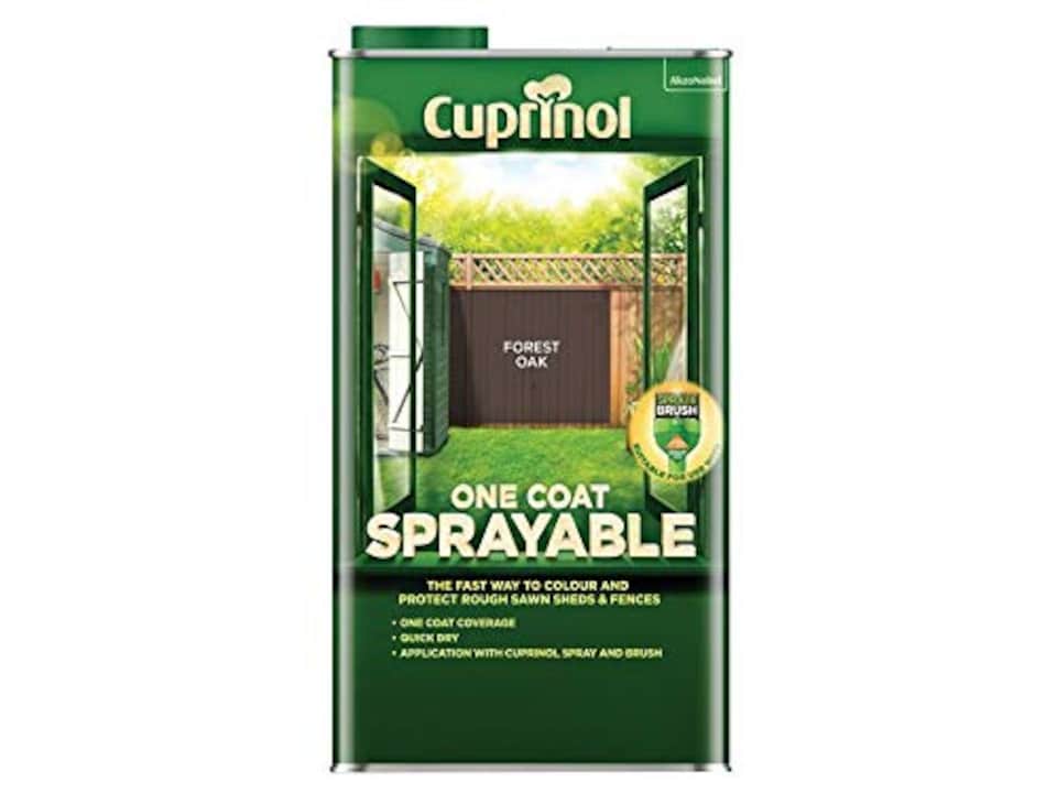 image 1 of Cuprinol One Coat Sprayable Fence Treatment 5L - Forest Green