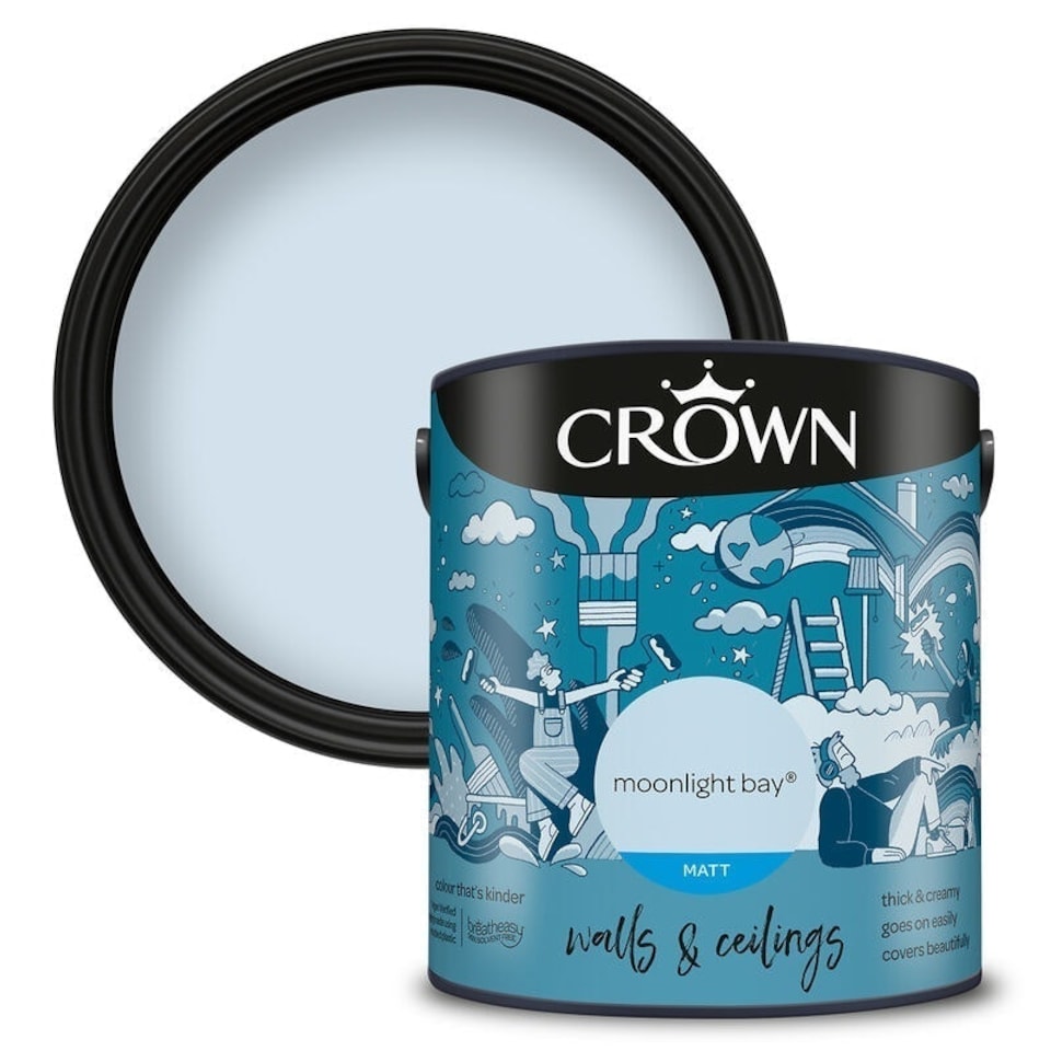 image 1 of Crown Walls & Ceilings Matt 2.5L Moonlight Bay