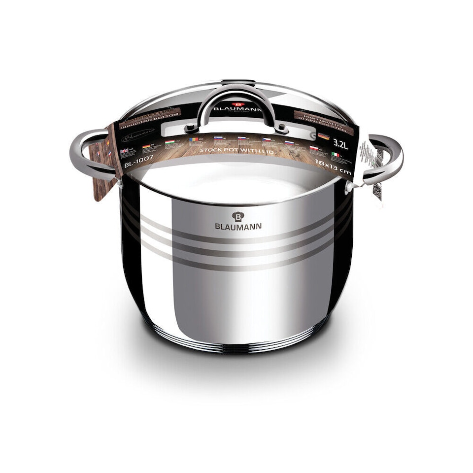 image 1 of Blaumann 27Pc Gourmet Stainless Steel Cookware Set