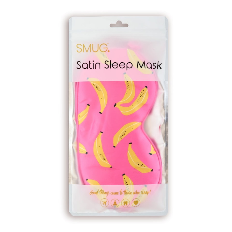image 1 of SMUG Satin Sleep Mask - Banana Print