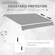 image 5 of Outsunny Retractable Awning for Door & Window Garden Shelter Canopy 3 x 2m 