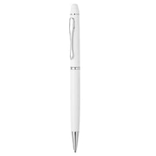 MidOcean Eduar Ballpoint Pen - White - 17cm x 2.7cm