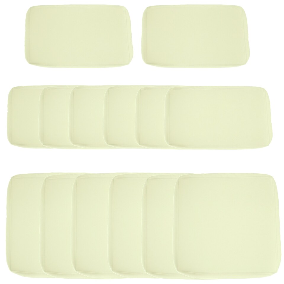 image 1 of Outsunny Garden Rattan Sofa Set Polyester Cover Replacement No Cushion