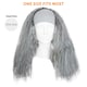image 7 of Crazy Ghost Wig – Wild White Fancy Dress Hairpiece for Halloween & Spooky Costumes N/A | One Size