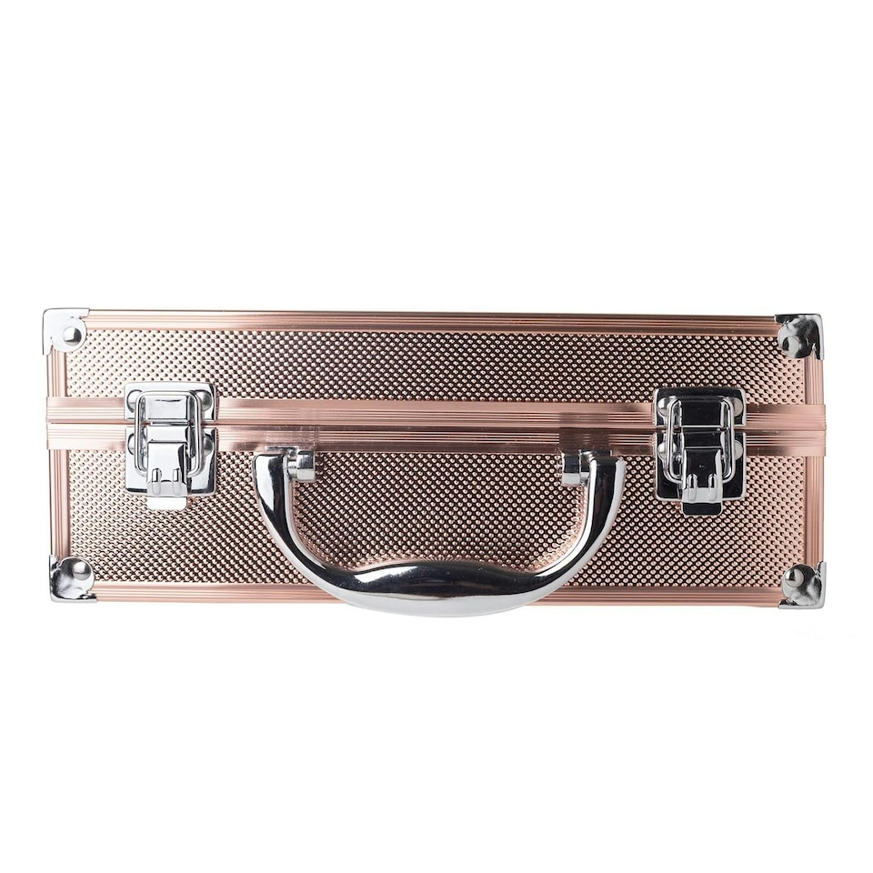 image 1 of Dawn Till Dusk 54 Pcs Makeup Set with Travel Vanity Box, Rose Gold N/A