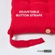 image 5 of Homescapes Seat Pad Luxury Cotton Indoor Outdoor Garden Dining Cushion | Red | 40 x 40 cm | 1