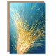 image 1 of Spray Golden Wheat Acrylic Teal Harvest Him Her Birthday Card