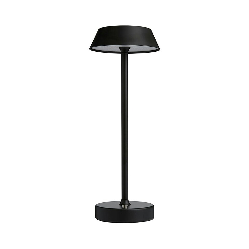 image 1 of Energize Black LED Rechargeable Desk Table Lamp with Touch Sensor