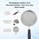 image 3 of Buckingham Fine Mesh Sieve  Stainless Steel with Easy Grip Handle 20 cm