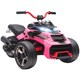 image 1 of AIYAPLAY Kids Electric Ride On Car, 12V Battery Powered Ride On ATV with MP3 Player, Horn, 2 Speeds, LED Lights, 3 Wheeler Electric Vehicle Toy Car for Boys & Girls Ages 3-8 | Pink
