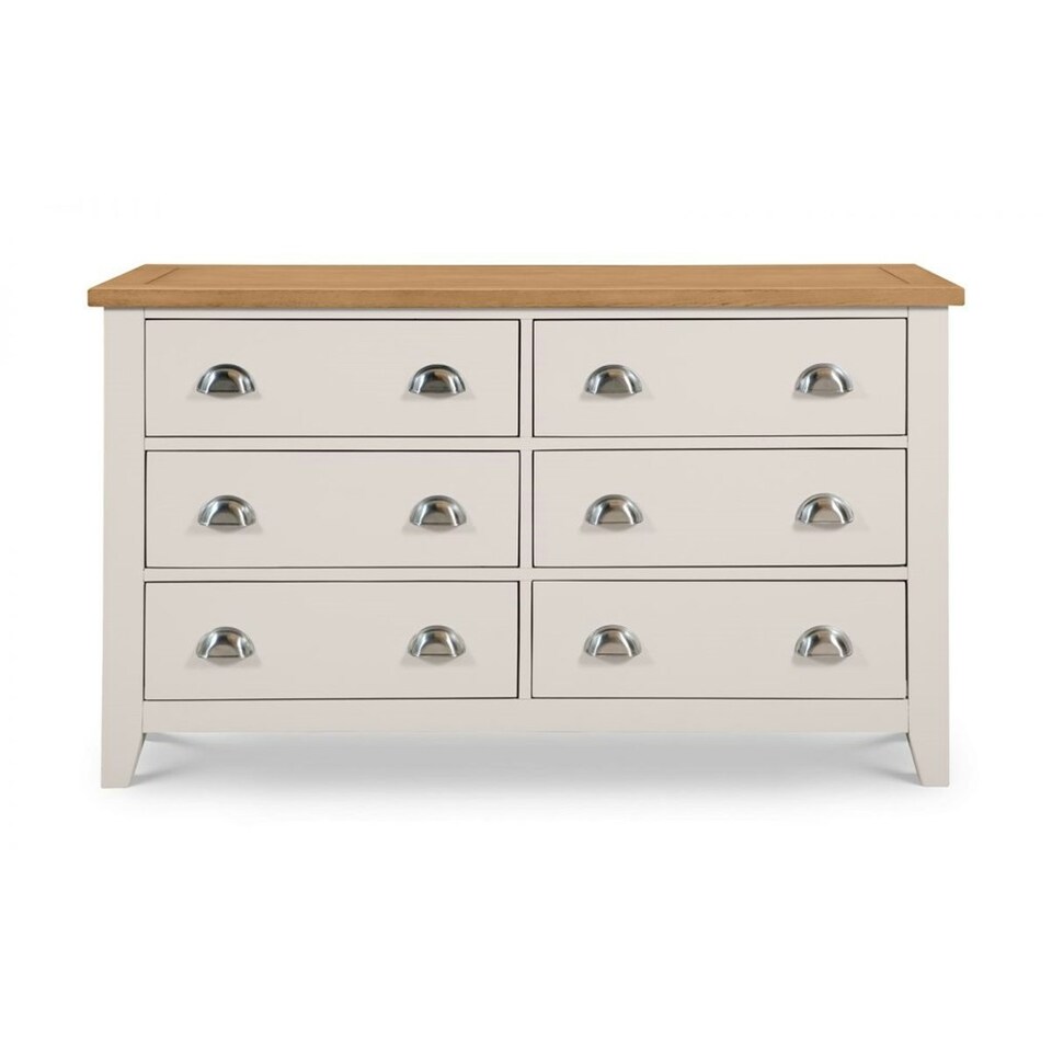 image 1 of Elegant 6 Drawer Wide Chest