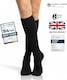 image 5 of aZengear Compression Socks, Anti DVT Knee-High, Swollen Legs, Varicose Veins, Shin Splints Calf Pressure Support (Black, L/XL)