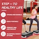 image 5 of Aerobic Stepper Yoga Step Board Gym Fitness Exercise Cardio Adjustable Blocks Red