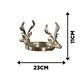 image 3 of Marco Paul Twin Stag Candle Holder 11cm Silver