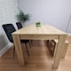 image 2 of Oak Effect Dining Table Set With 2 Black Velvet Chairs And 1 Bench Dining Room Furniture | Black | One Size