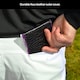 image 4 of Premium Croc Golf Scorecard Holder - Black / Purple