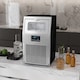 image 2 of HOMCOM Commercial Ice Maker with 4kg Ice Storage for Home Restaurant | Silver