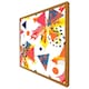 image 1 of Maple leaves & geometric patterns (Picutre Frame) Brown | Oak | S