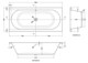 image 8 of Balterley Modern Double Ended Straight Shower Bath with Leg Set (Tap, Waste and Panel Not Included) | White | White | 1