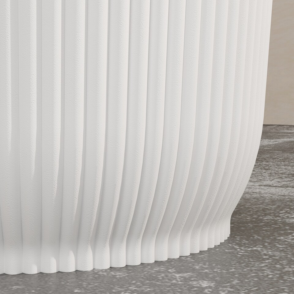 image 1 of Outsunny Set of 3 Round Plant Pots Outdoor 22cm for Garden, White | White | White | Ф22 x 20Hcm