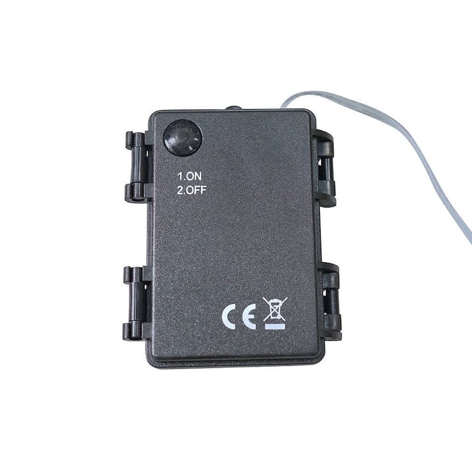 image 1 of ValueLights Pack of 3 IP44 Small Black Outdoor Warm White Star Light | Black