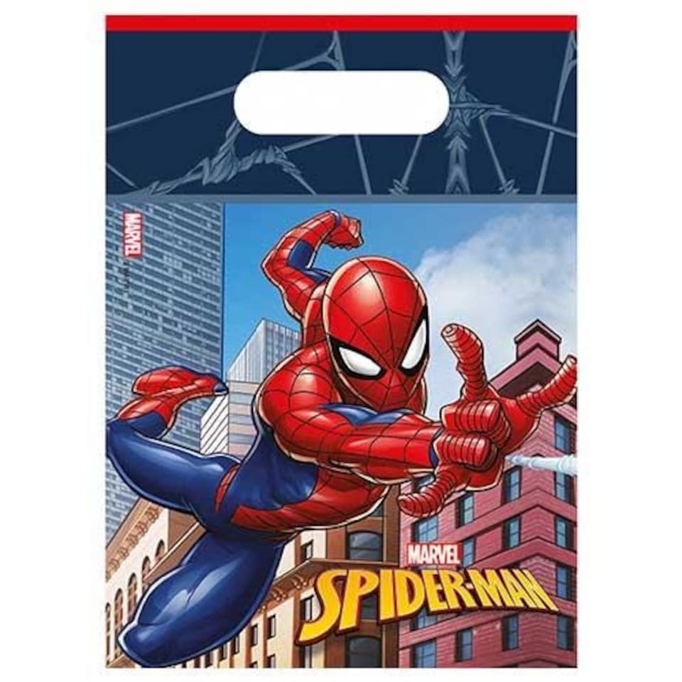 Spider-Man Party Loot Bags - Pack of 6 Multi