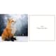 image 2 of Fox In Snow Photographic 3D Lenticular Merry Christmas Card with Detachable Keepsake