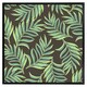 image 2 of Green palm leaves (Picutre Frame) Brown | Oak | S