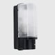 image 1 of ValueLights Griffin Outdoor IP44 Rated Dusk to Dawn Bulkhead Wall Light & Cool White LED Bulb Black