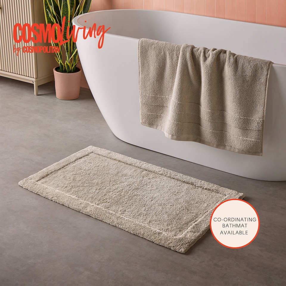 image 1 of Cosmo Living Supersoft Towels 100% BCI Cotton Cream | Natural | Bath sheet