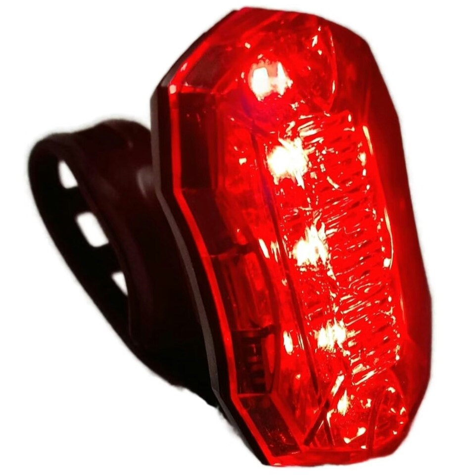 image 1 of AWE AweTwin Red LED Rear Bike Light Set 2 x 0.5W AAA Battery & 5 x Red (SMD) LEDs