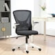 image 2 of Vinsetto Mesh Office Chair Computer Chair with Swivel Wheels, Black