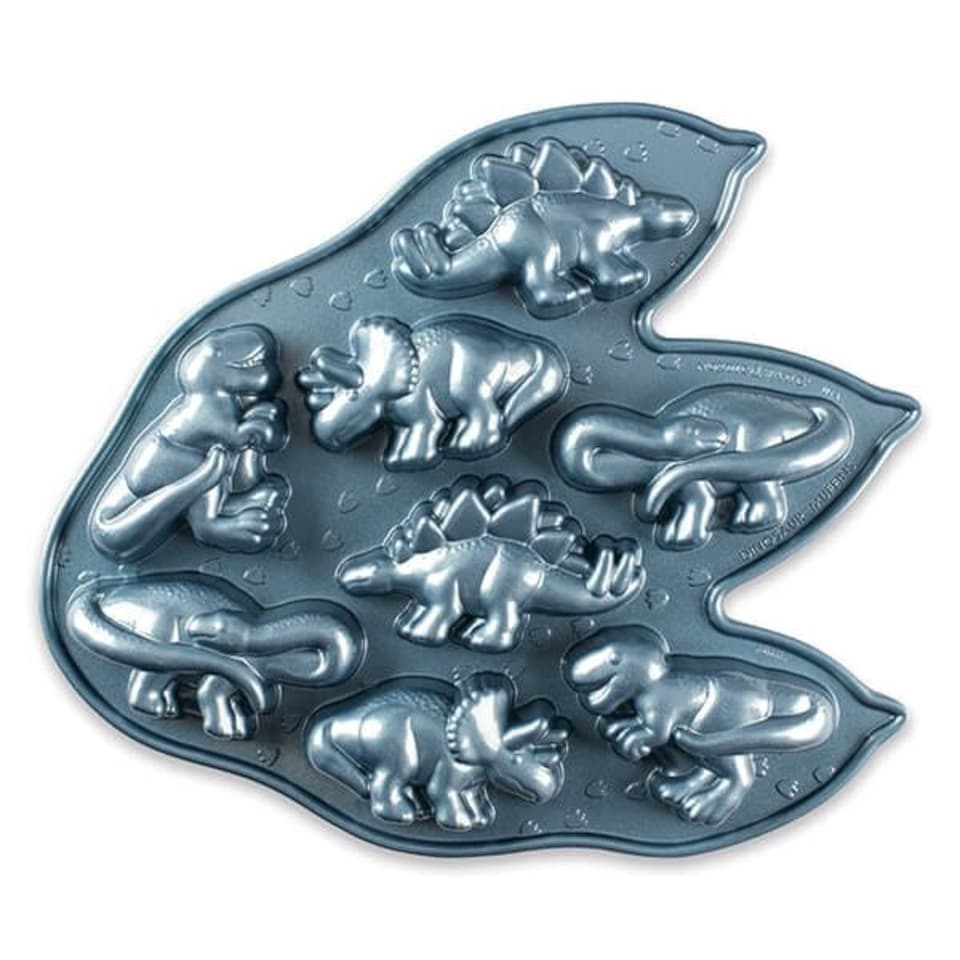 image 1 of Nordic Ware Party Dinosaur Cakelet Pan