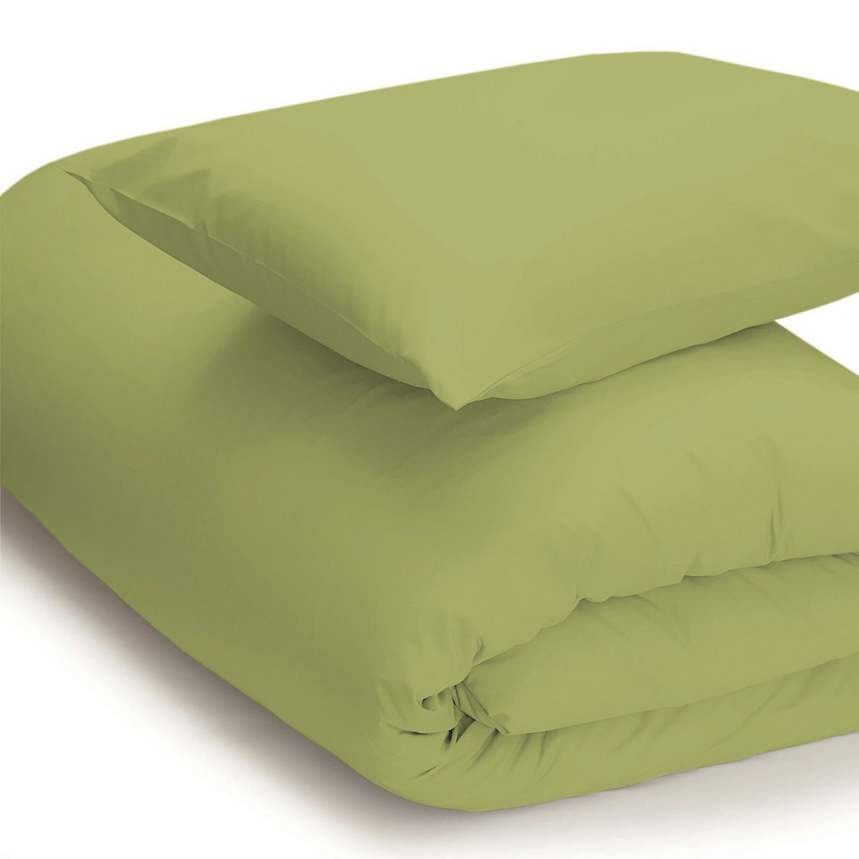 Belledorm Easycare Percale Duvet Cover - Olive - Superking