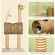 image 8 of PawHut Cat Tree Cute Giraffe Kitten Play Tower with Scratching Posts