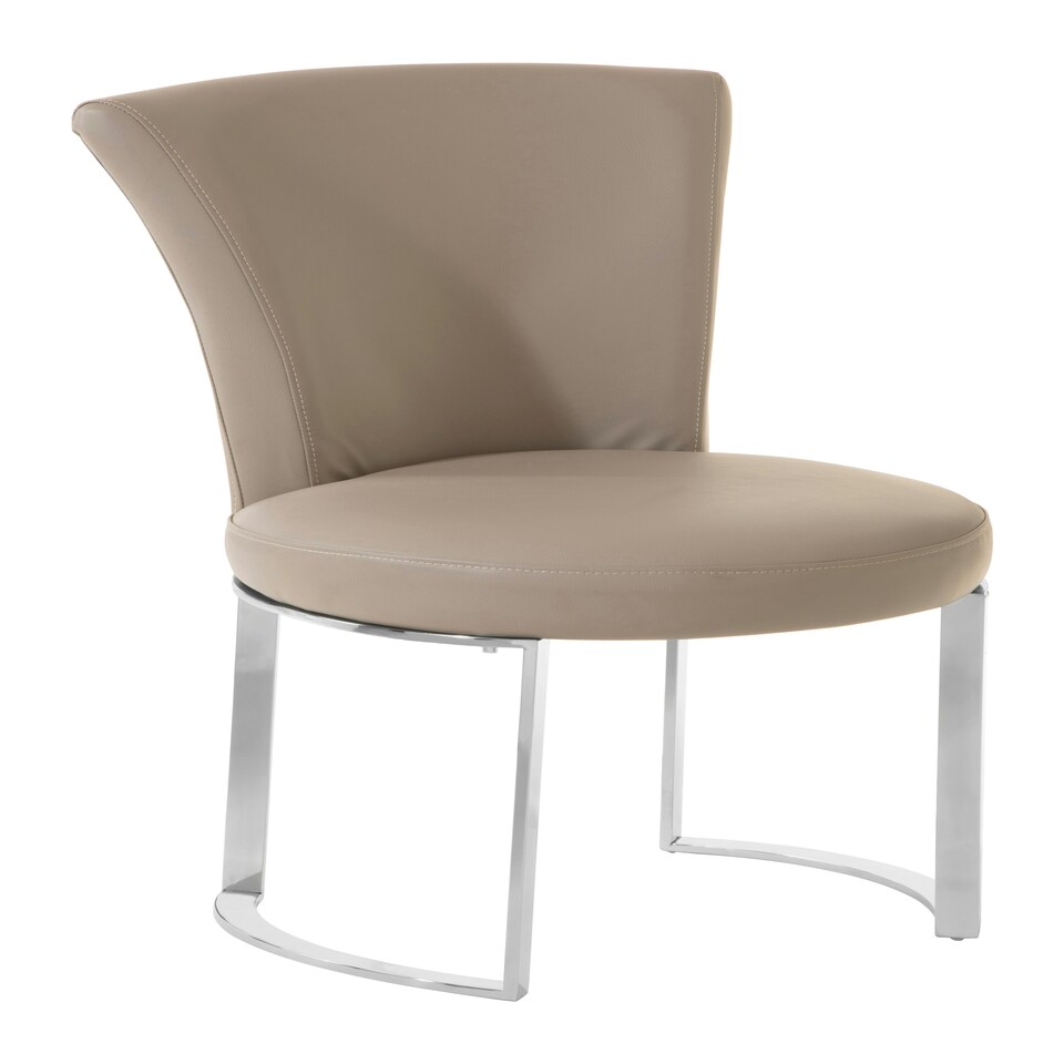 image 1 of Interiors by Premier Grey Faux Leather Dining Chair, Easy to Care faux leather dining chair, Sturdy Bedroom & Lounge Chair