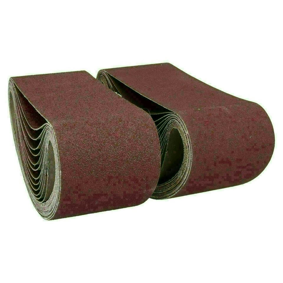 image 1 of 533mm x 75mm Mixed Grit Abrasive Sanding Belts Power File Sander Belt 25 Pack
