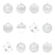 image 4 of 12PK Shatterproof Large Baubles Silver