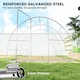 image 7 of Outsunny 6 x 3M Reinforced Walk-in Polytunnel Garden Greenhouse Steel Frame
